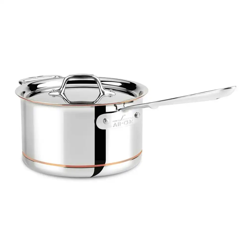 All-Clad Copper Core 5-Ply Bonded Stainless Steel Saucepan | 4 Qt.