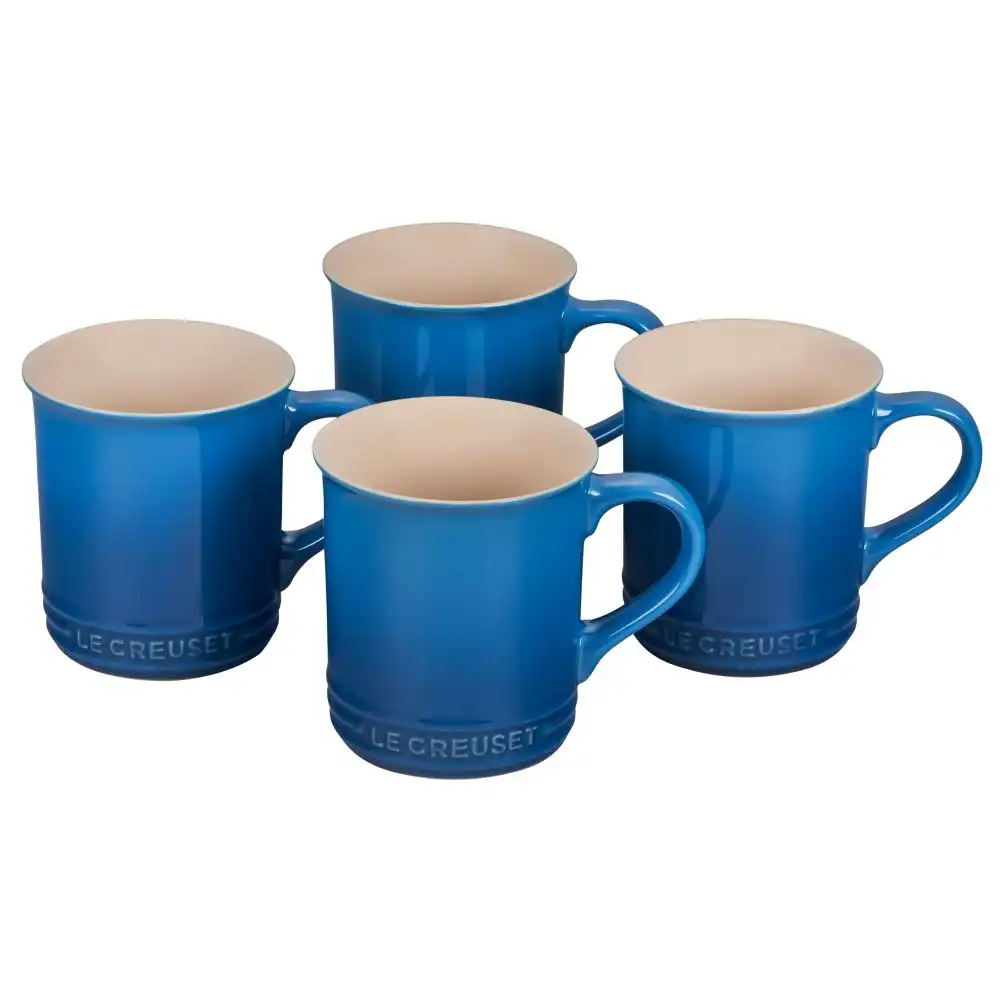 Le Creuset Vancouver 14oz Mugs (Set of 4) | Marseille Blue