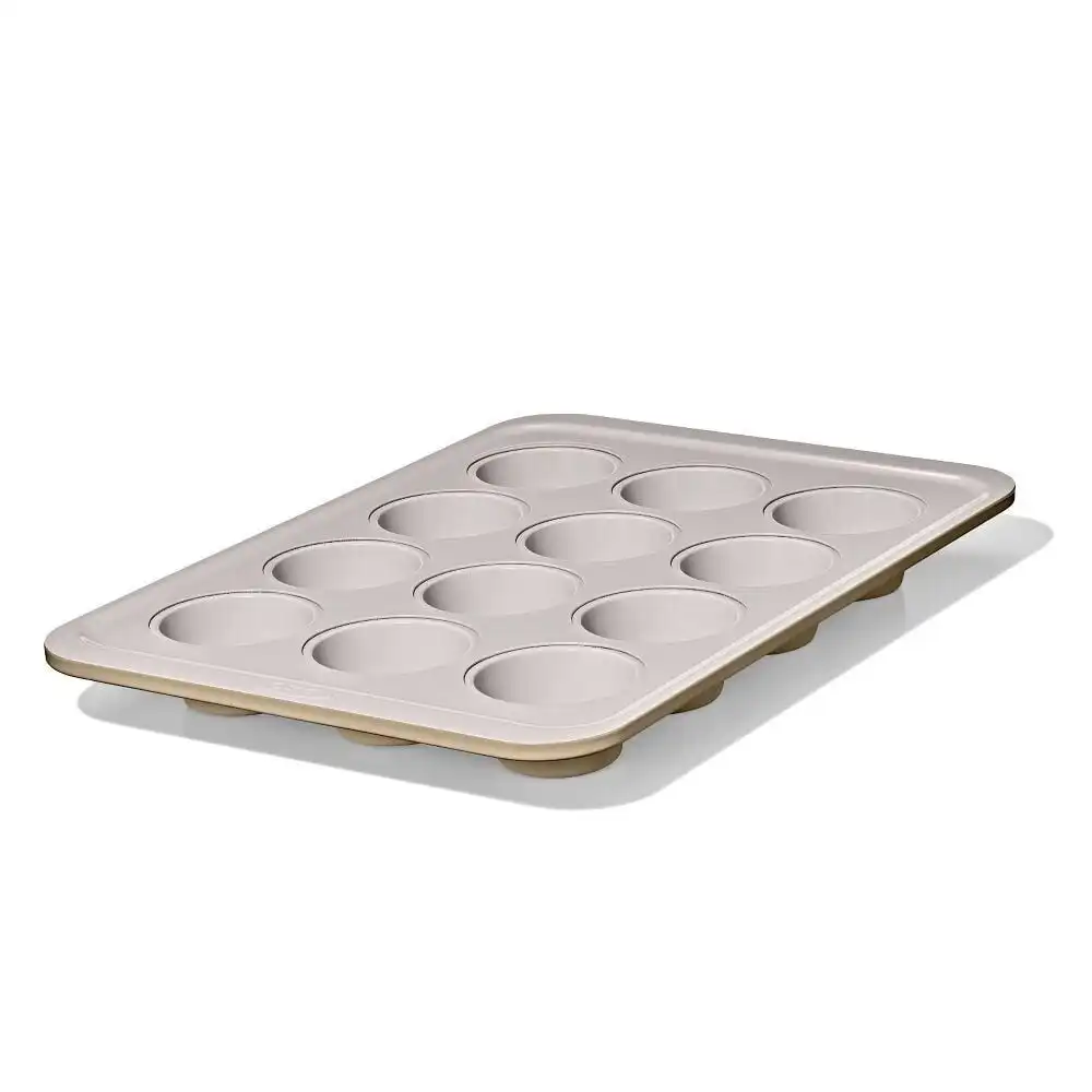 Alternative view of OXO Good Grips Non-Stick Pro Ceramic Coated Metal Bakeware 12-Cup Muffin Pan | Biscuit