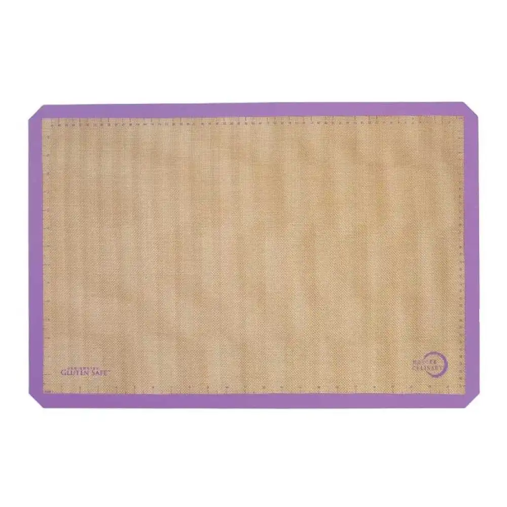 Mercer Culinary Half Size Silicone Bake Mat 11.7x16.5 Purple