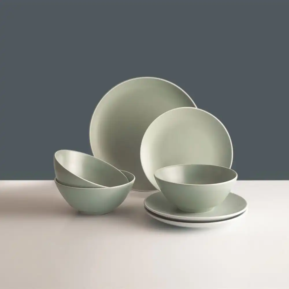 Alternative view of Mason Cash Classic Collection 12-Piece Dinnerware Set | Green