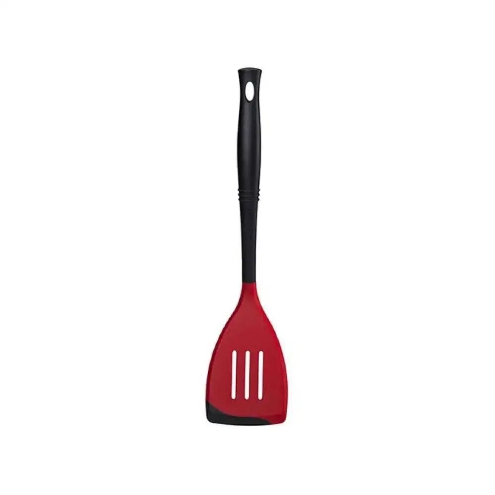 Le Creuset Revolution® Bi-Material Slotted Turner | Cerise/Cherry Red
