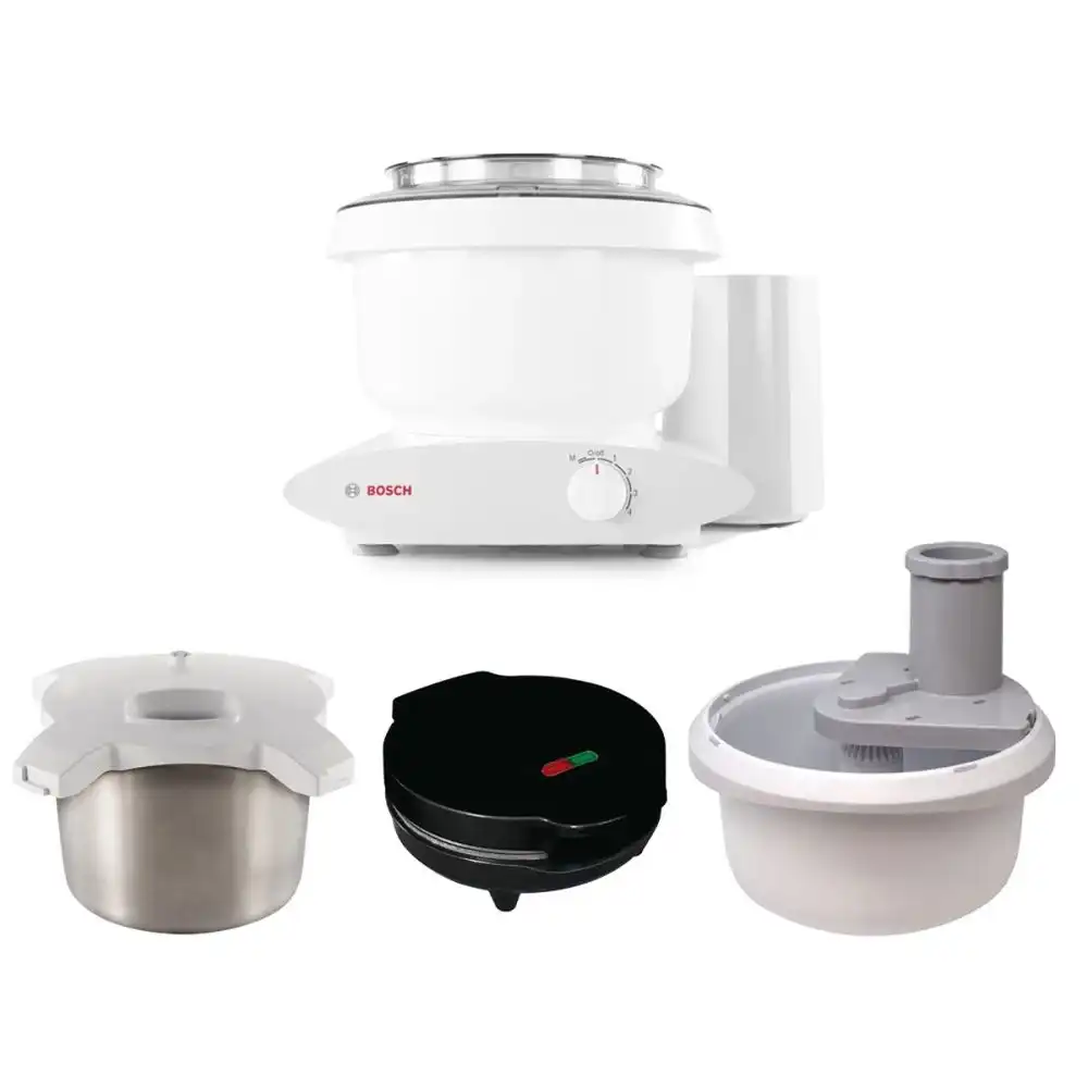 Bosch Universal Plus 6.5-Quart Mixer + Ice Cream Maker & Spiralizer Bundle