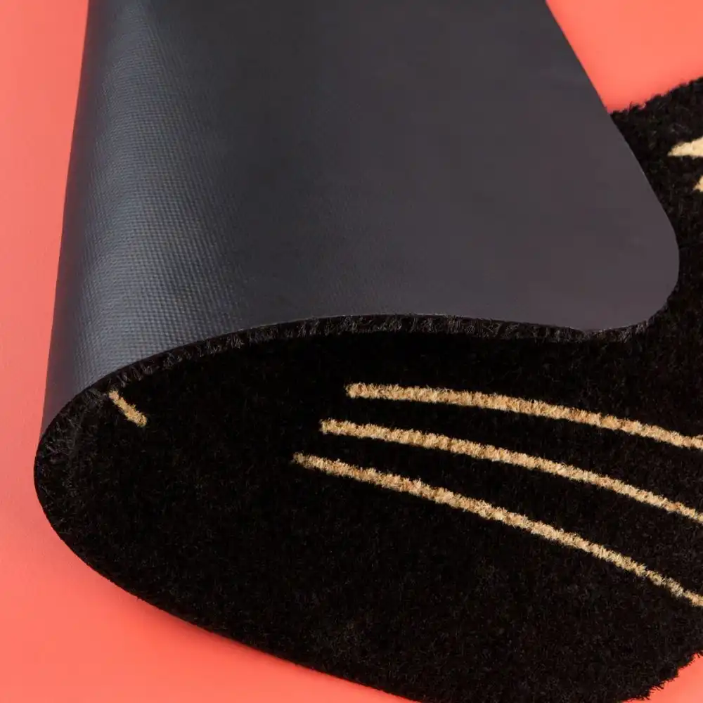 Alternative view of Danica Jubilee Coir Fiber Doormat | Black Cat Shaped