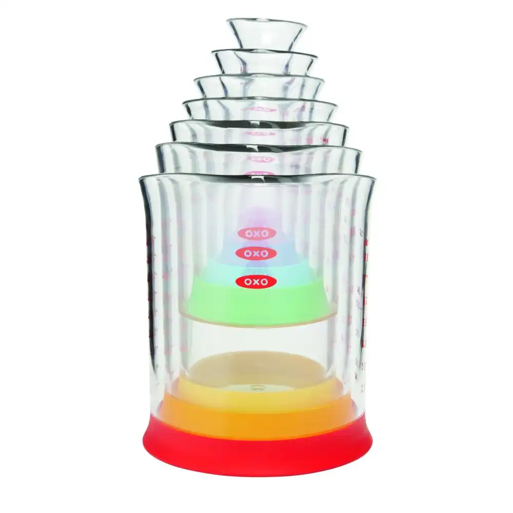 Alternative view of OXO 7pc Liquid Measuring Beaker Set