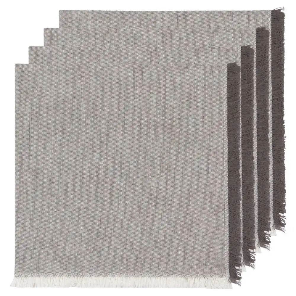 Danica Heirloom 18" Chambray Napkins (Set of 4) | Shadow