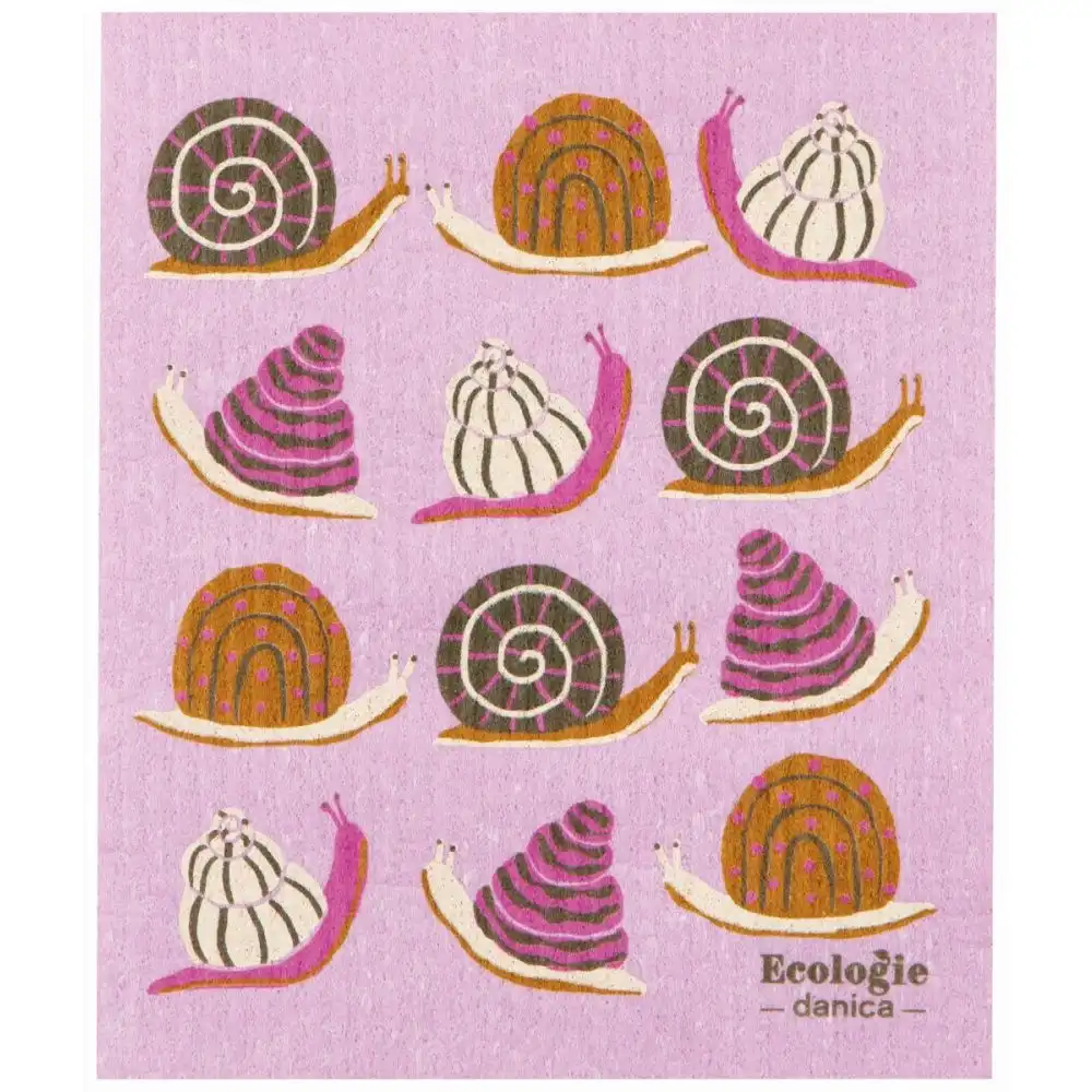 Ecologie by Danica Swedish Sponge Dish Cloth | Snails