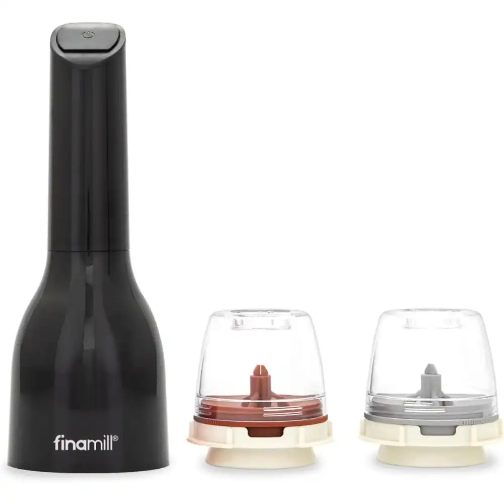 FinaMill Classic Battery Spice Mill | Midnight Black