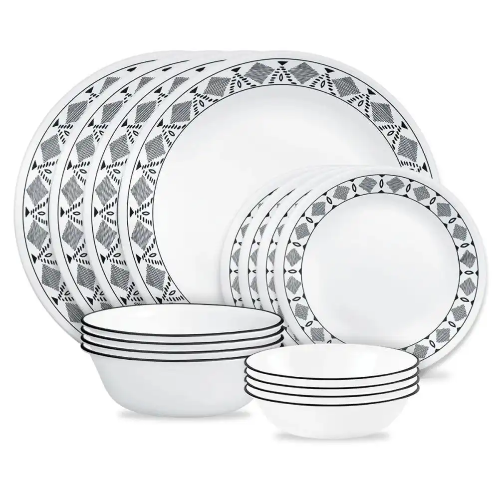 Corelle 16-Piece Dinnerware Set | Uptowne Blue