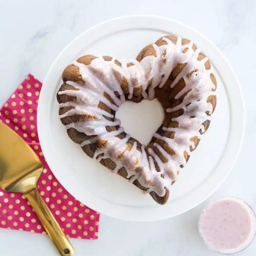 Alternative view of Nordic Ware Elegant Heart Bundt