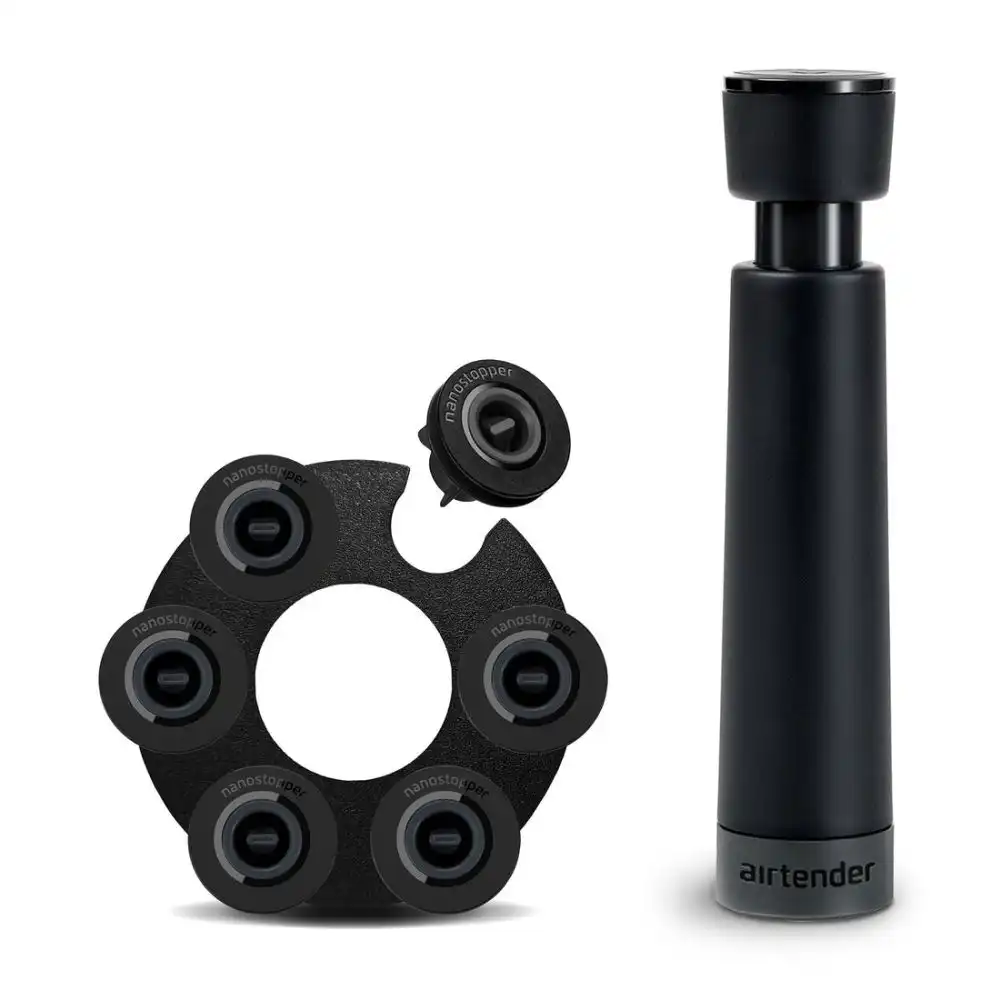 Airtender Wine Vacuum with 6 Stoppers