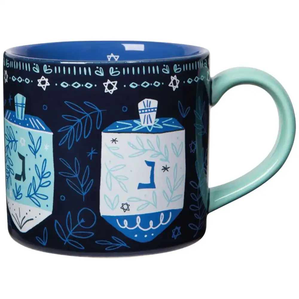 Danica Jubilee Dreidels 14oz Mug in a Box | Hanukkah