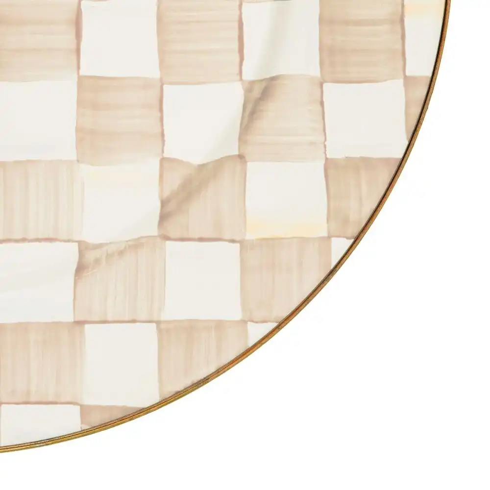 Alternative view of MacKenzie-Childs Mocha Check 12" Charger/Plate
