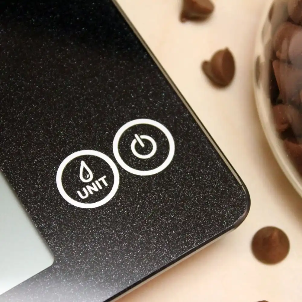 Alternative view of Escali ARTI Glass Digital Kitchen Scale | Black Obsidian