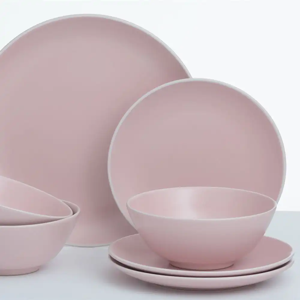 Alternative view of Mason Cash Classic Collection 12-Piece Dinnerware Set | Pink
