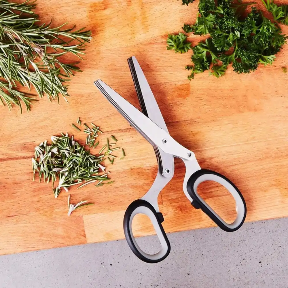 Alternative view of Mercer Culinary Herb Scissors with Blade Guard