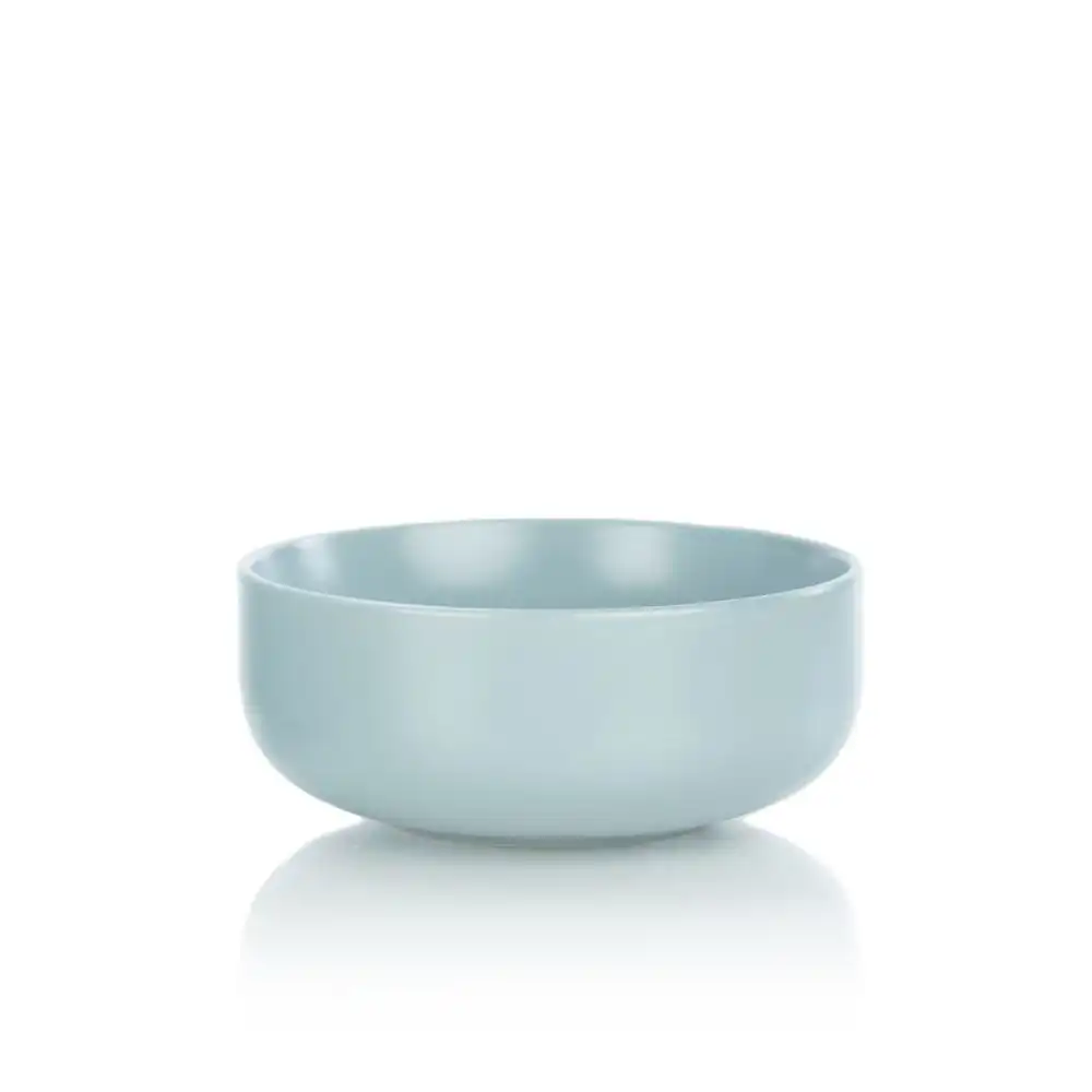 Alternative view of Everything Kitchens Modern Flat 24oz Bowls (Set of 4) | Dusty Blue