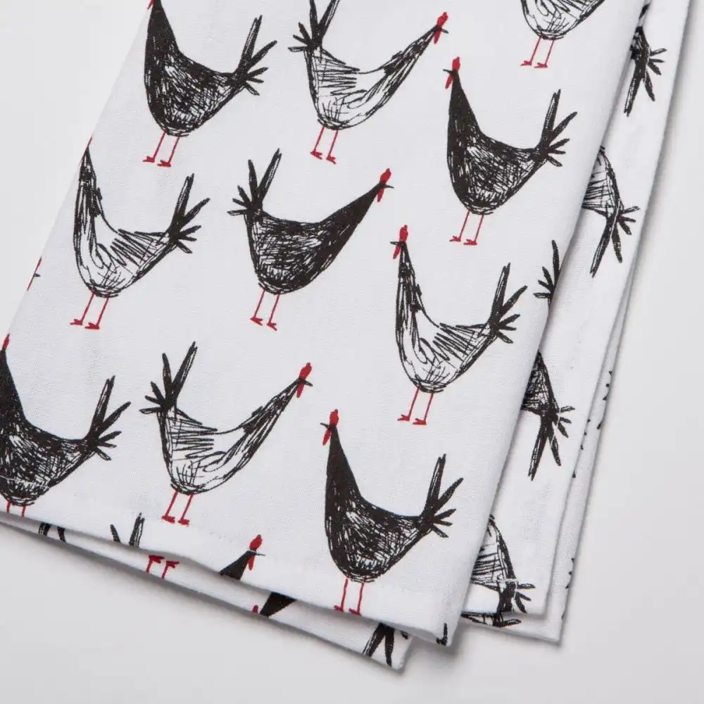 Alternative view of Now Designs by Danica 18" x 28" Printed Dishtowel | Chicken Scratch