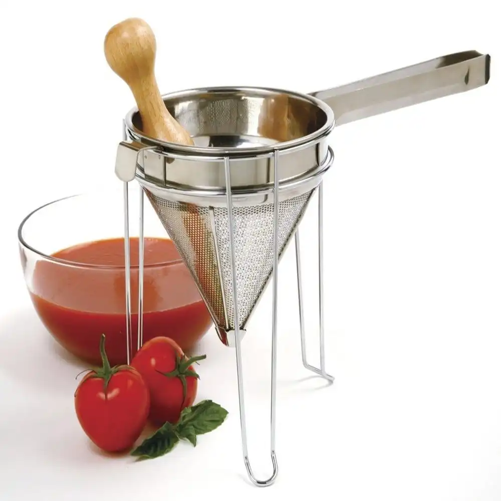 Alternative view of Norpro Chinois Strainer with Stand & Pestle