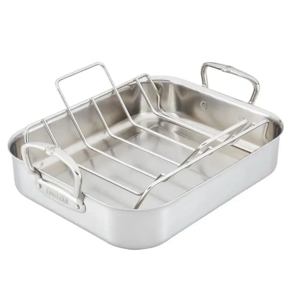 Hestan Provisions Large Classic Stainless Steel Roaster