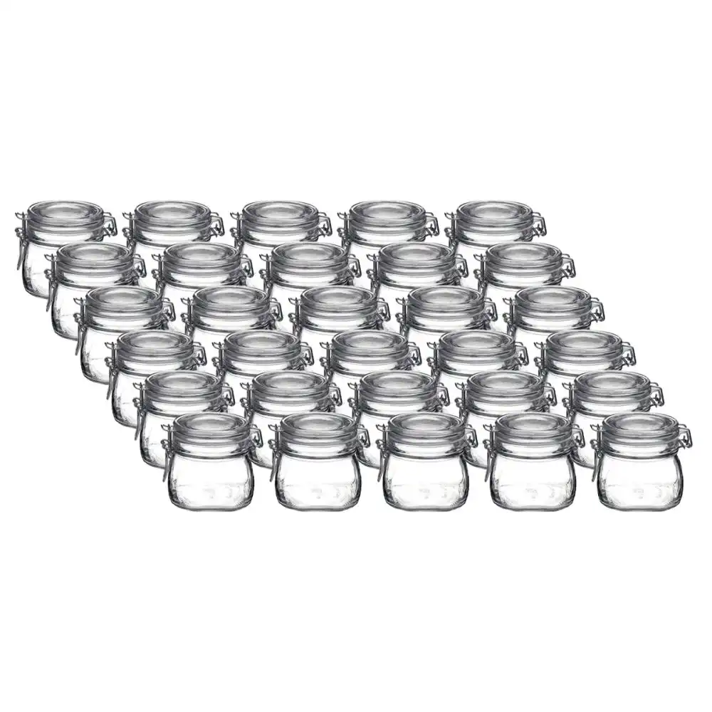 Bormioli Rocco Fido Swing Top Canning Jars (Set of 30) | 17.5oz (0.5L)