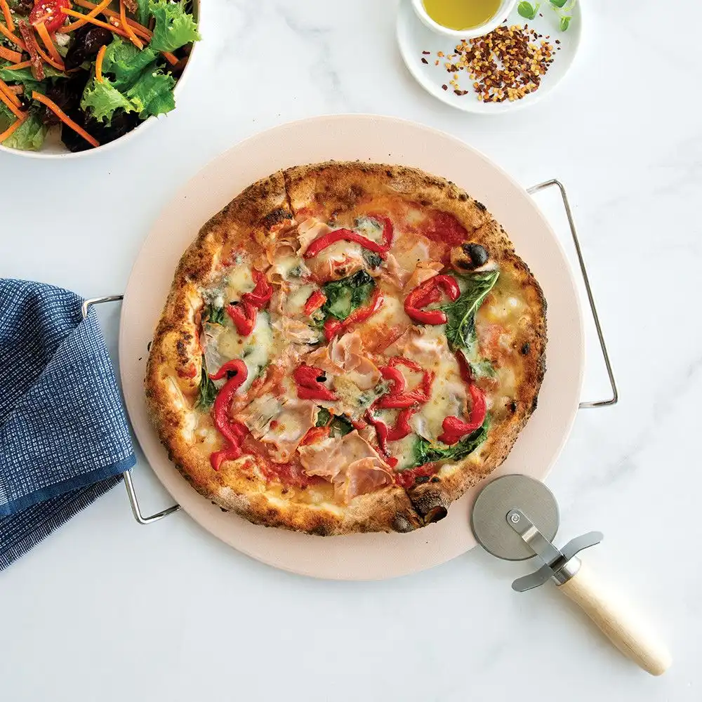 Alternative view of Nordic Ware Italian Pizza Stone Set