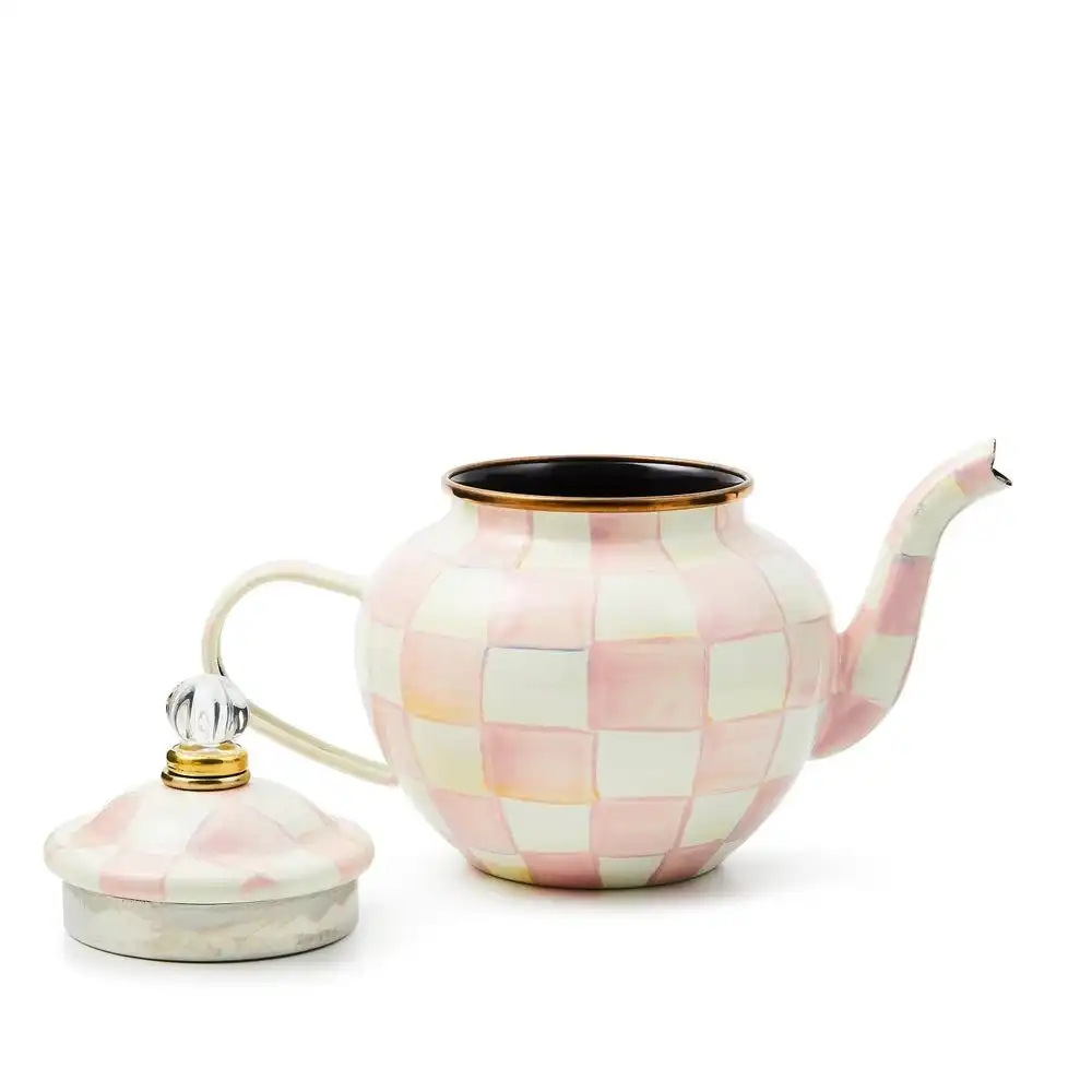 Alternative view of MacKenzie-Childs Rosy Check 4-Cup Teapot