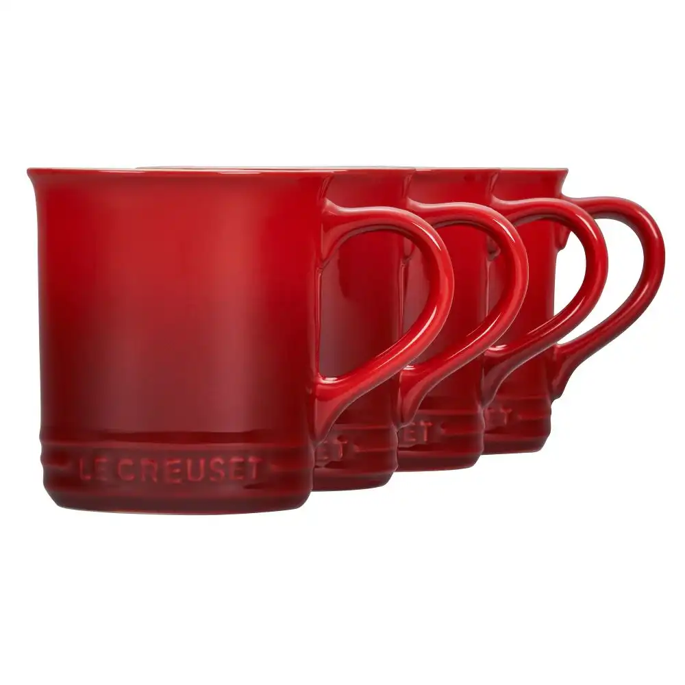 Alternative view of Le Creuset Vancouver 14oz Mugs (Set of 4) | Cerise/Cherry Red