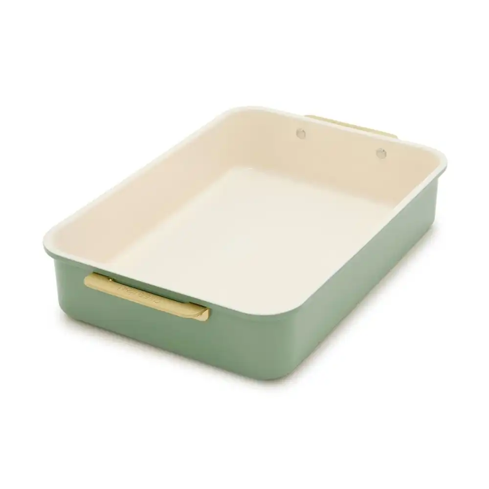 GreenPan Reserve Healthy Ceramic Nonstick Bakeware Rectangular Cake Pan | Sage