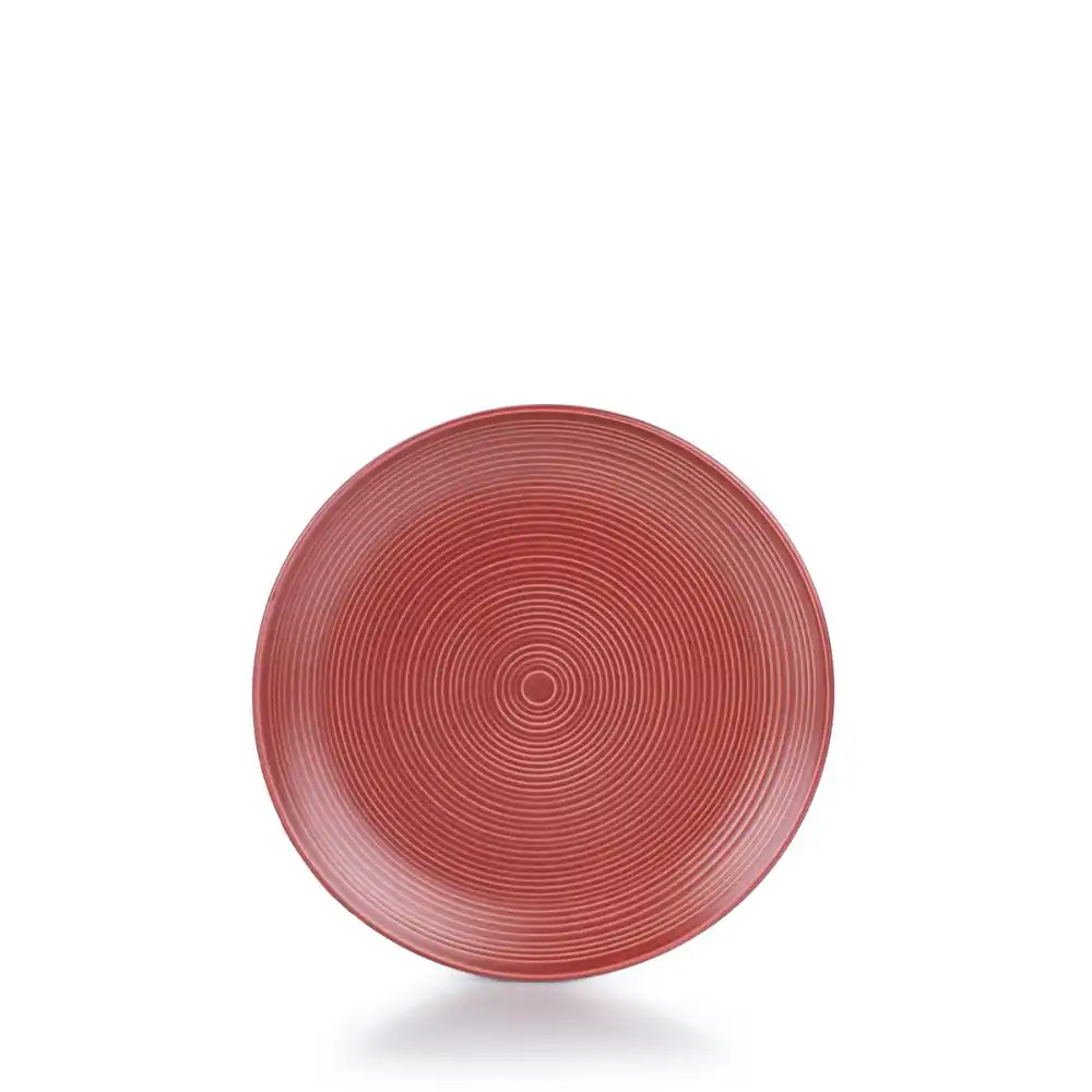 Alternative view of Everything Kitchens Deep Matte 8" Side Plates (Set of 4) | Red
