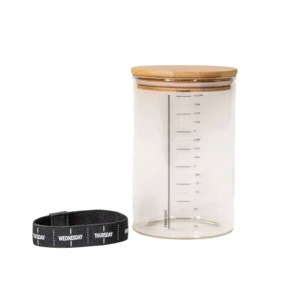 Nutrimill Glass Sourdough Starter Jar | 1 Quart