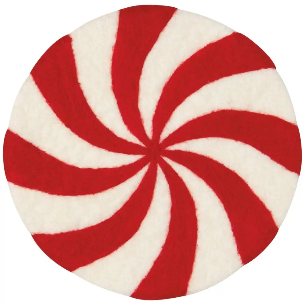 Danica Jubilee Christmas Felt Wool Trivet | Merry Mints
