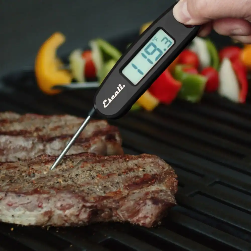Alternative view of Escali Compact Folding Digital Thermometer | Black