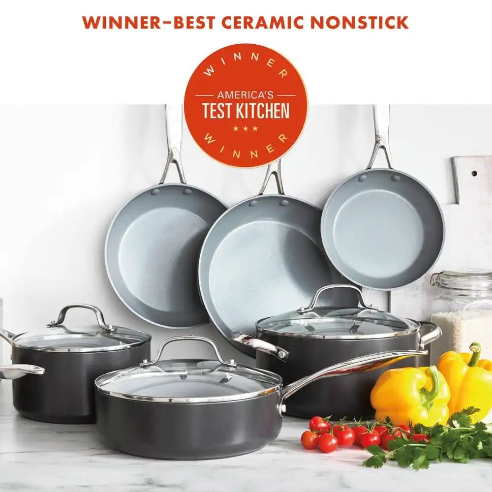 Alternative view of GreenPan Valencia Pro 11-Piece Cookware Set