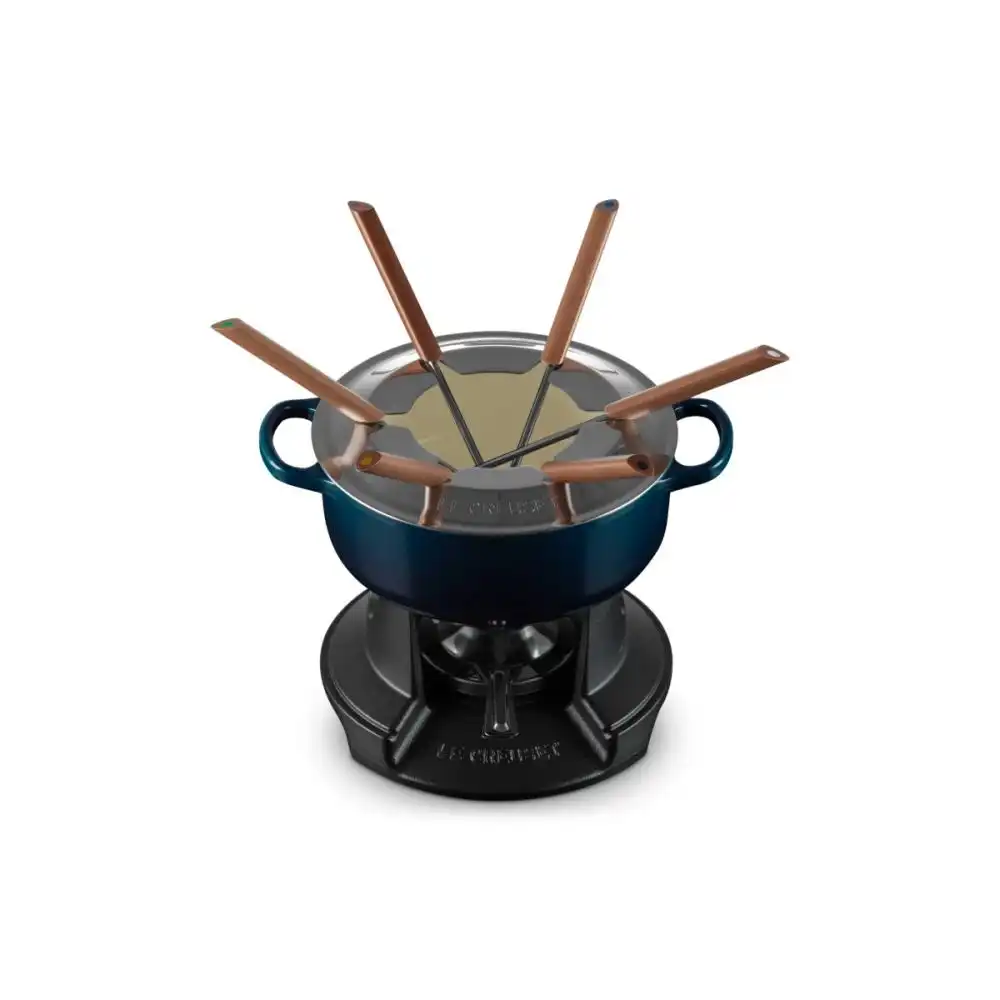 Le Creuset Alpine Signature Round 2.5 Qt. Fondue Set | Nuit