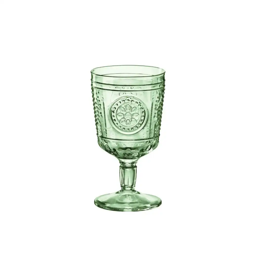 Bormioli Rocco Romantic 10.75oz Stemware Cocktail Glasses (Gift Box of 4) | Pastel Green