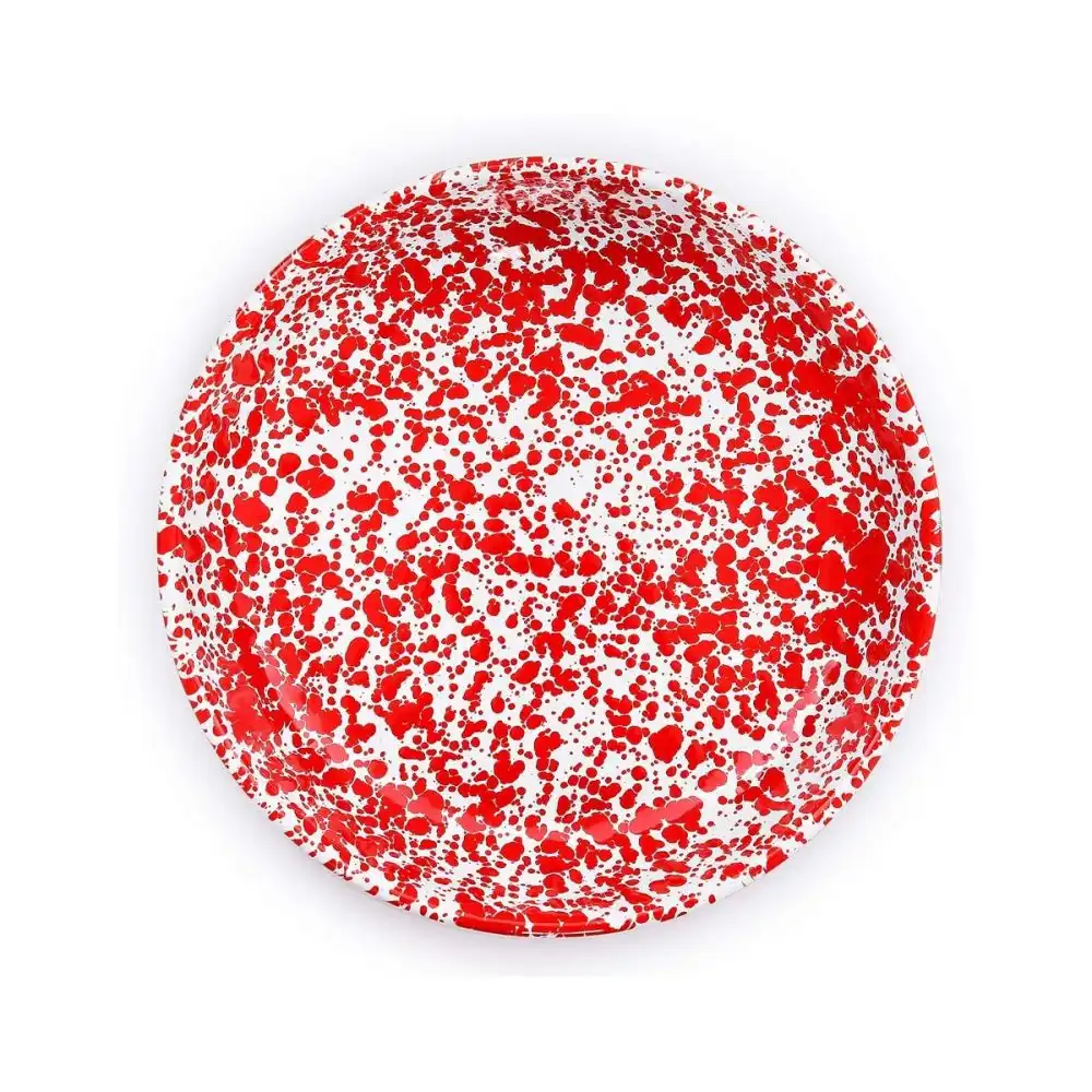 Crow Canyon 10.5" Pasta Plate | Red Splatter