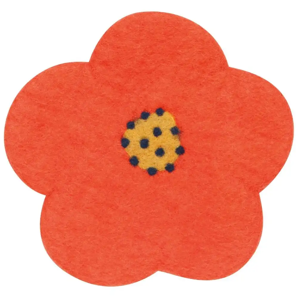 Danica Jubilee Felted Wool Trivet | Poppy