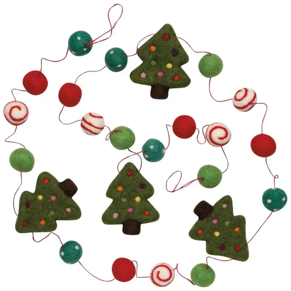 Danica Jubilee Felt Garland | Christmas Tree