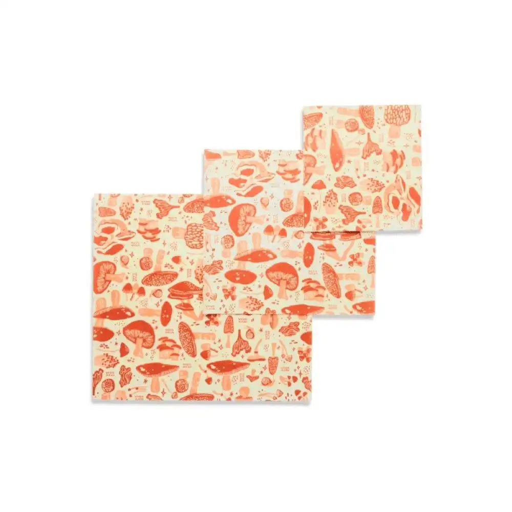 Alternative view of Bee's Wrap 3-Piece Food Wrap Set | Mushroom Magic (Assorted)