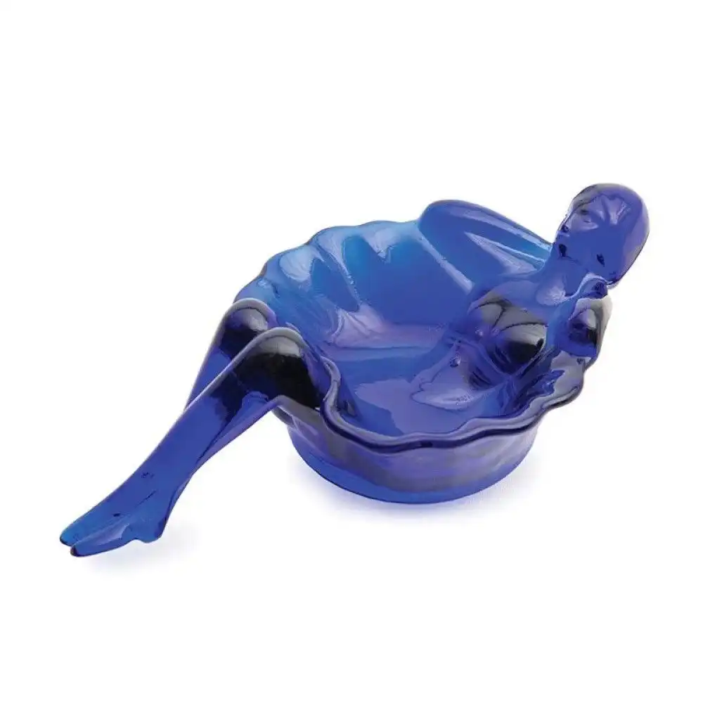 Mosser Glass Bathing Beauty Soap Dish | Cobalt