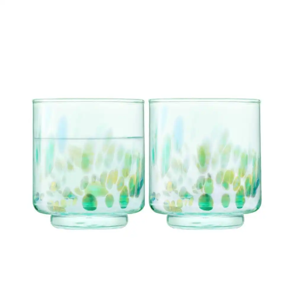 LSA Sea Glass 2-Piece 12oz Tumblers | Sea Greens