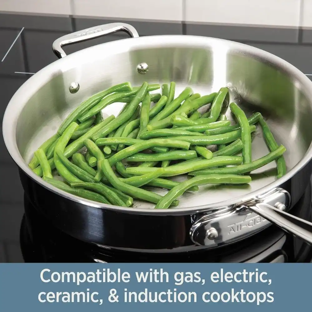 Alternative view of All-Clad D3 Stainless Steel Fry Pan | 12"