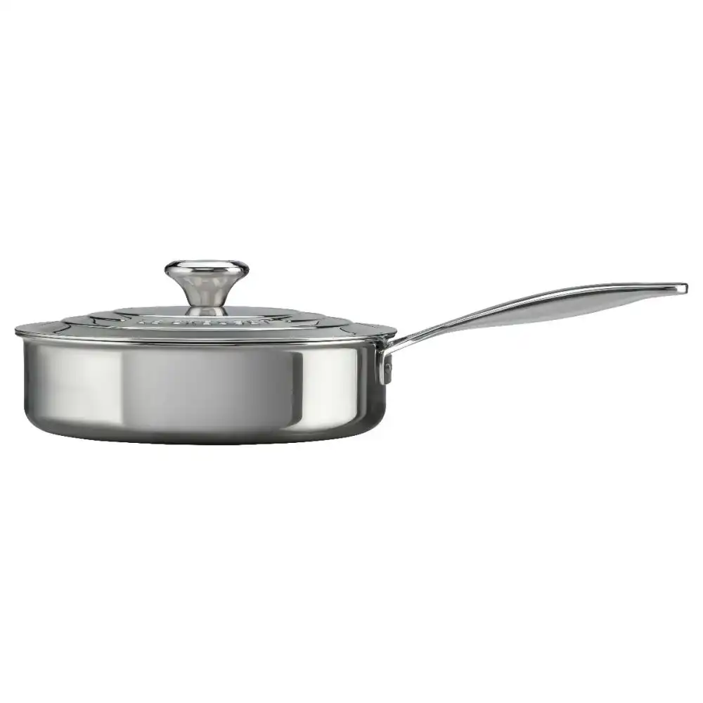 Alternative view of Le Creuset Signature Stainless Steel 3-Quart Saute Pan With Lid