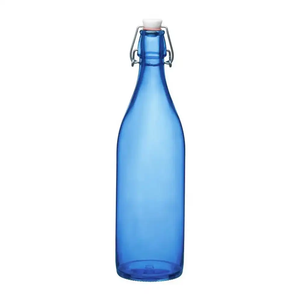 Bormioli Rocco Giara 33.75oz (1L) Swing Top Glass Bottle | Navy