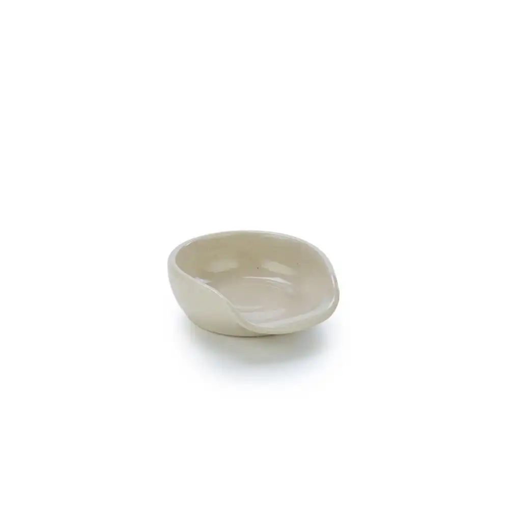 Martinez Pottery Hand Turned Stoneware Spoon Rest | Natural