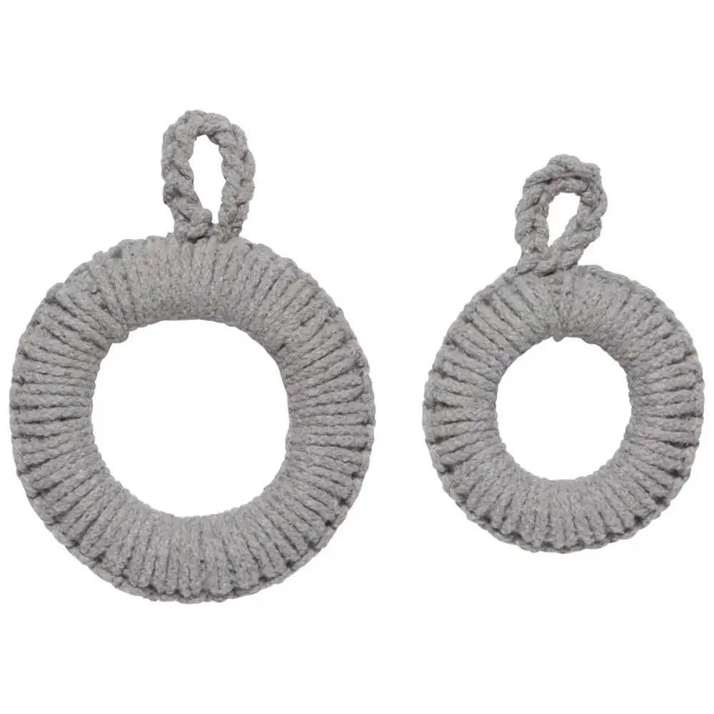 Danica Heirloom Orb Trivets (Set of 2) | Dove Gray