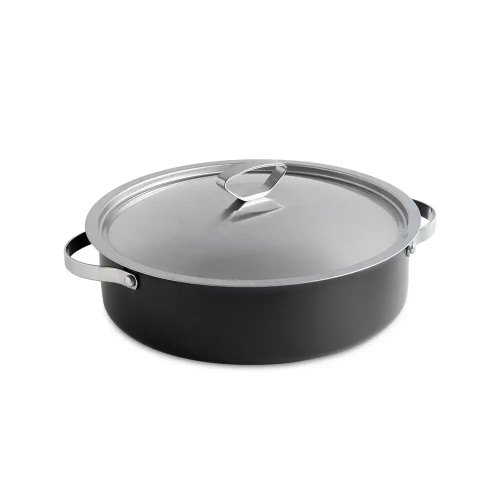 Nordic Ware Verde Ceramic Nonstick 6 Qt. Braiser Pan with Lid