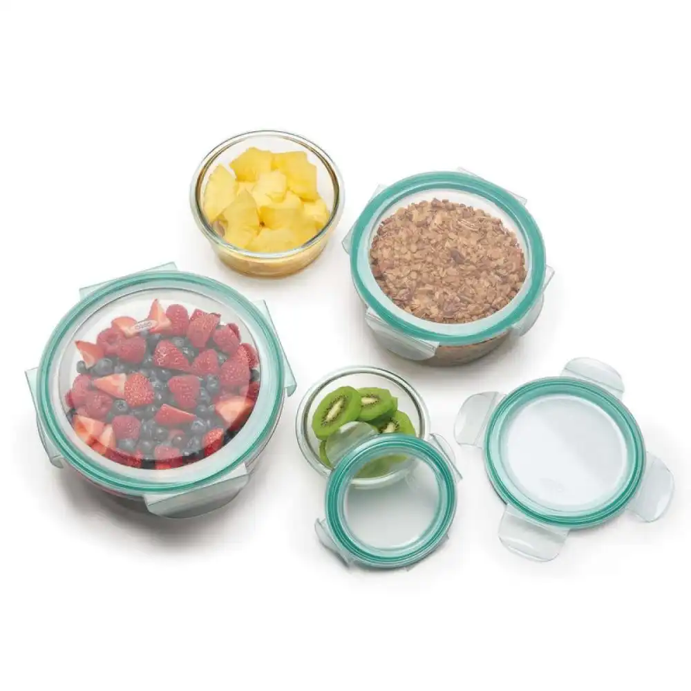 Alternative view of OXO Good Grips Smart Seal Glass Round Container Set | 8-Piece