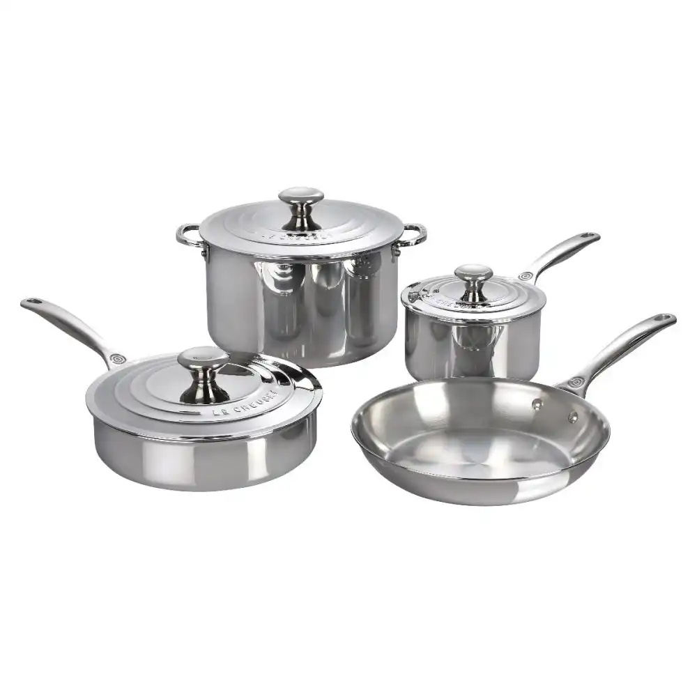 Le Creuset Signature Stainless Steel 7-Piece Cookware Set